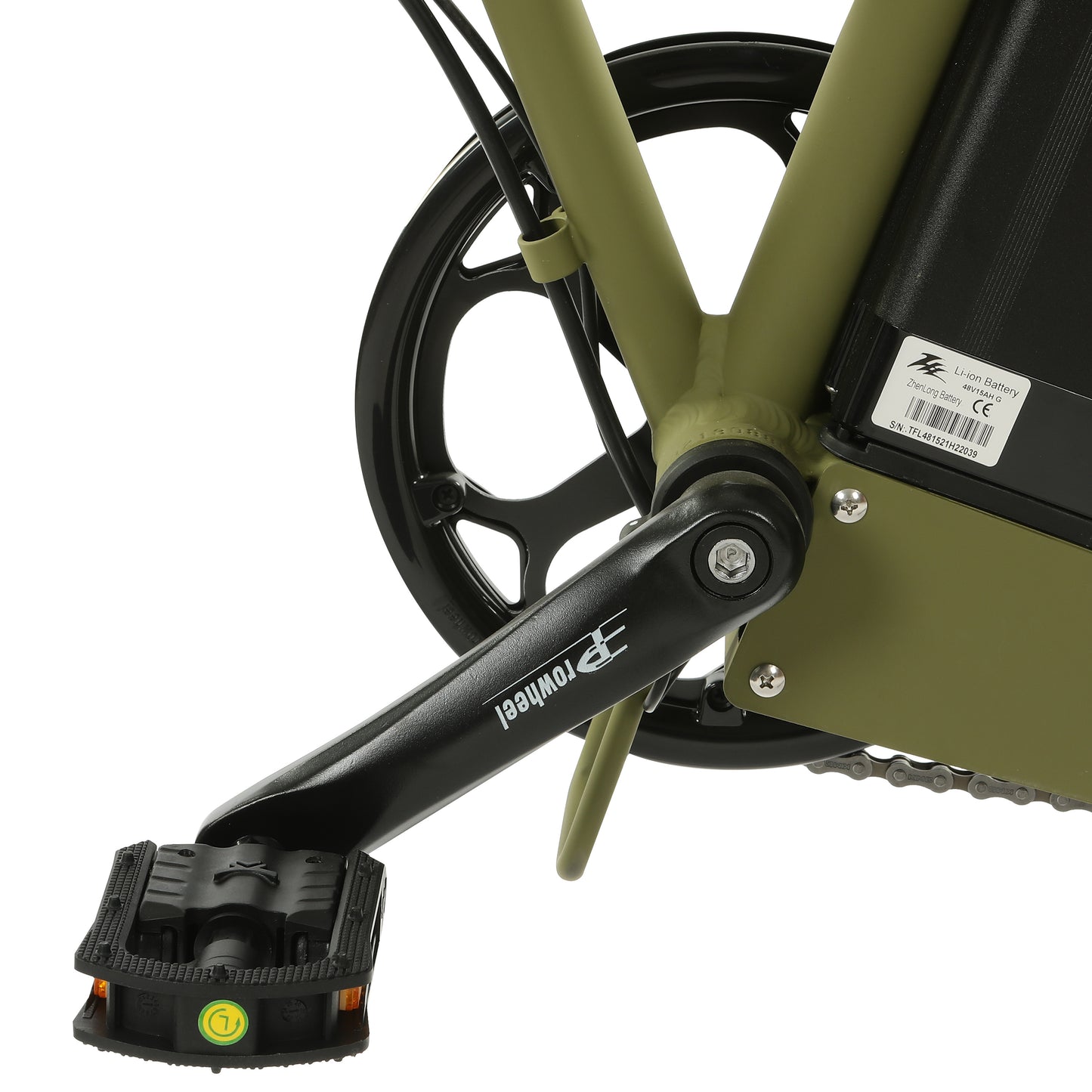 48v Fat Tire Folding Electric Bike - Matte Green - Goody's Electric Bikes