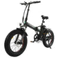 48v Folding Fat Tire Electric Bike - Black