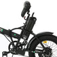 48v Folding Fat Tire Electric Bike - Black