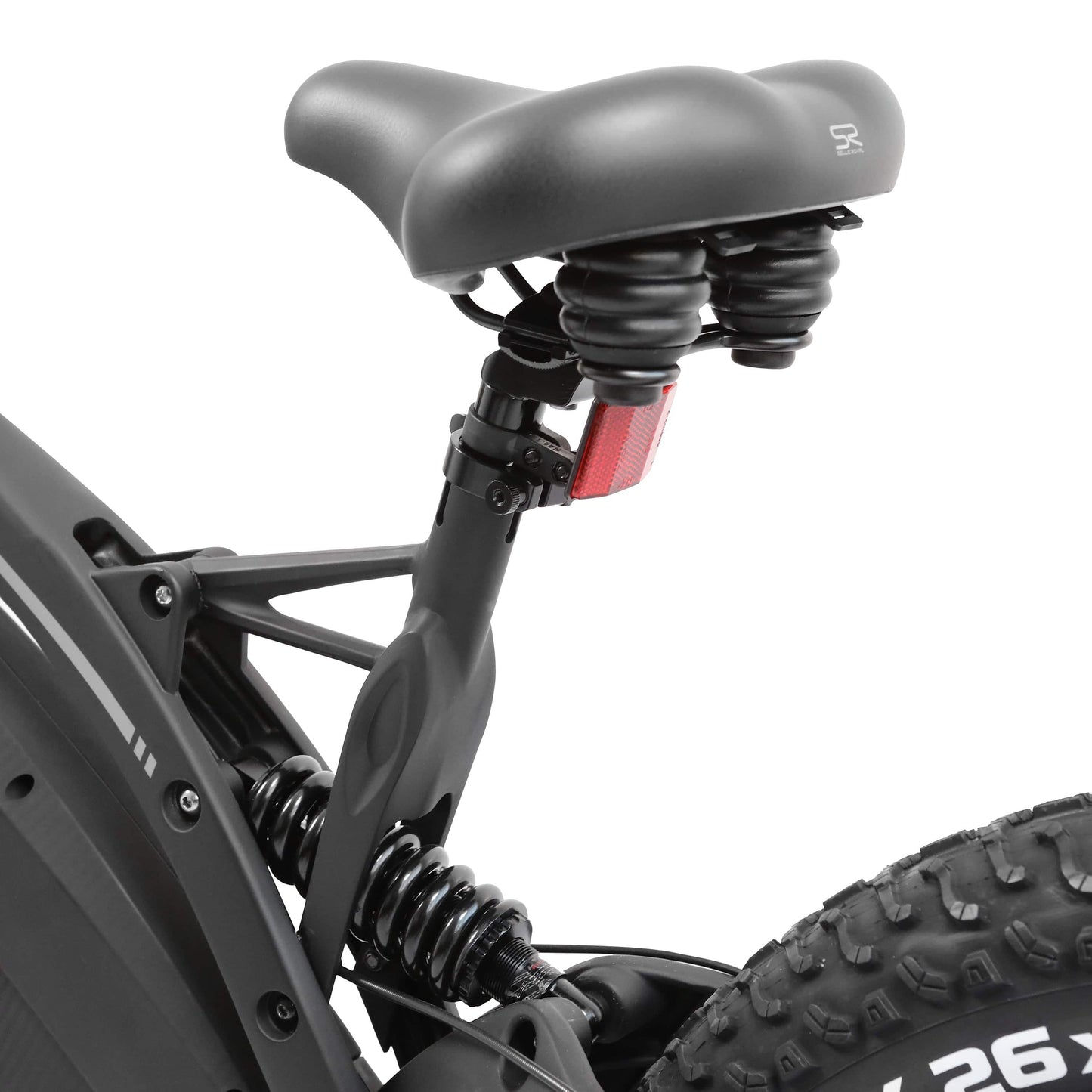 BISON Fat Tire Electric Bike - Matte Black