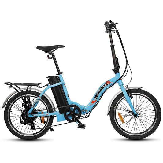 STARFISH Folding Electric Bike - Blue