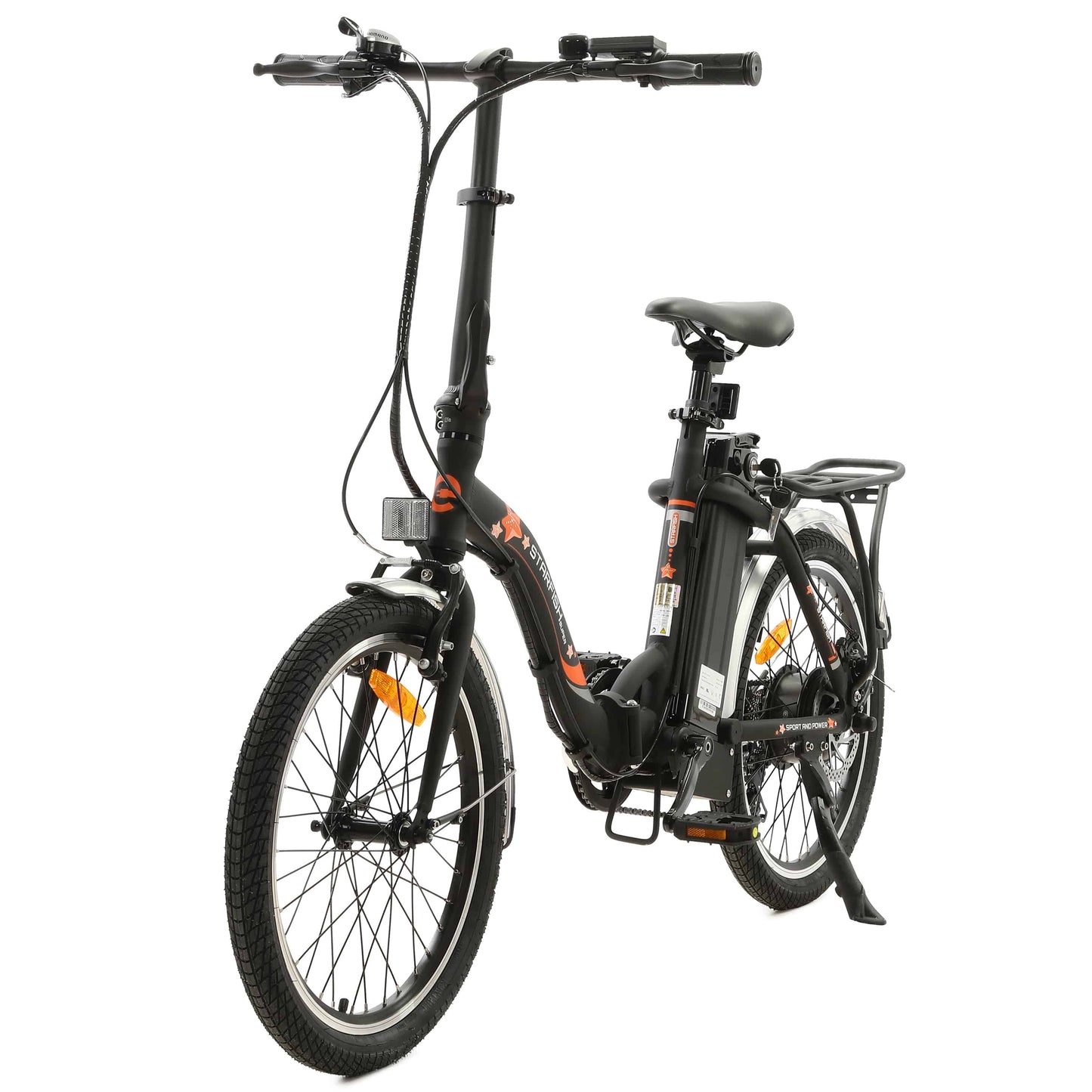 STARFISH Folding Electric Bike - Matte Black