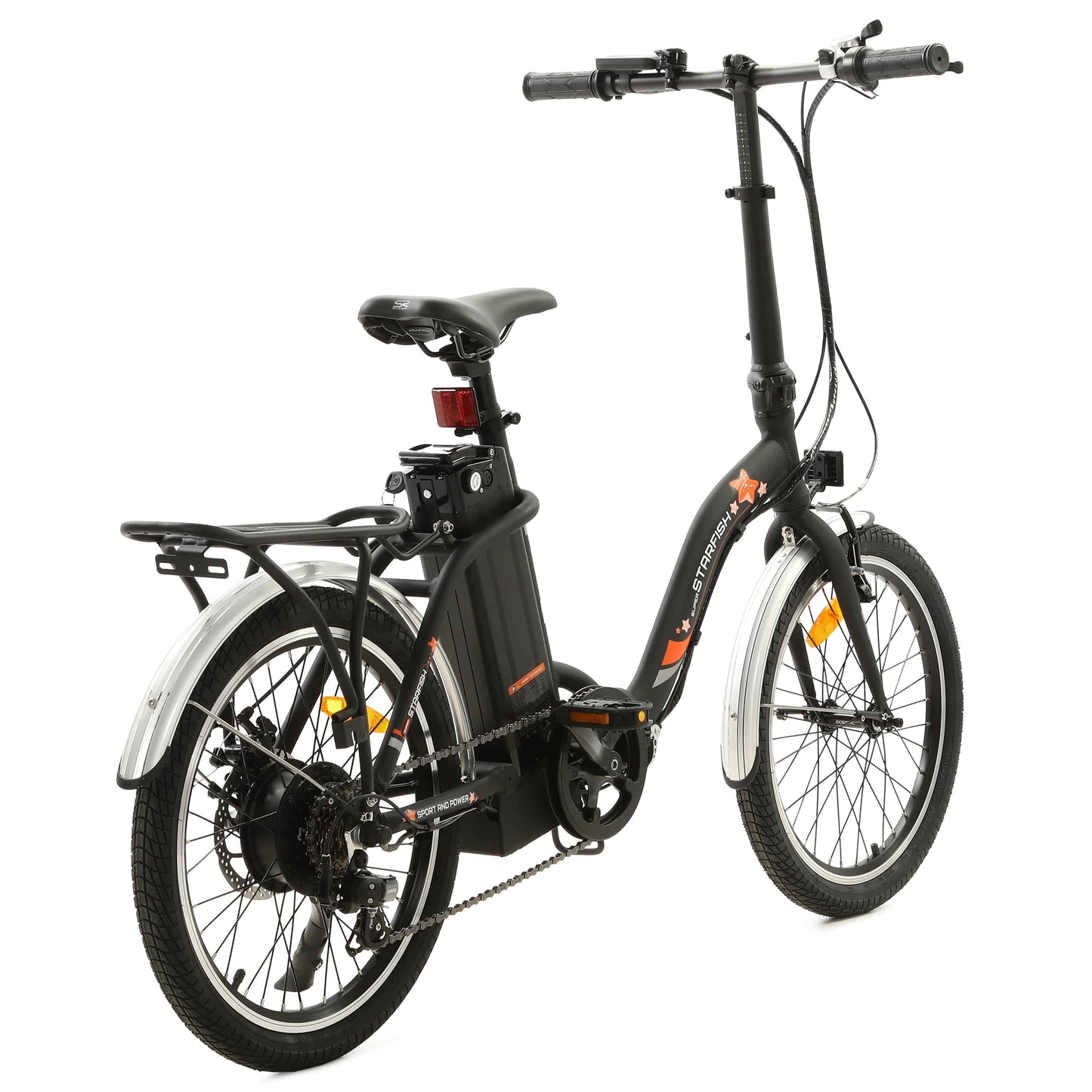 STARFISH Folding Electric Bike - Matte Black