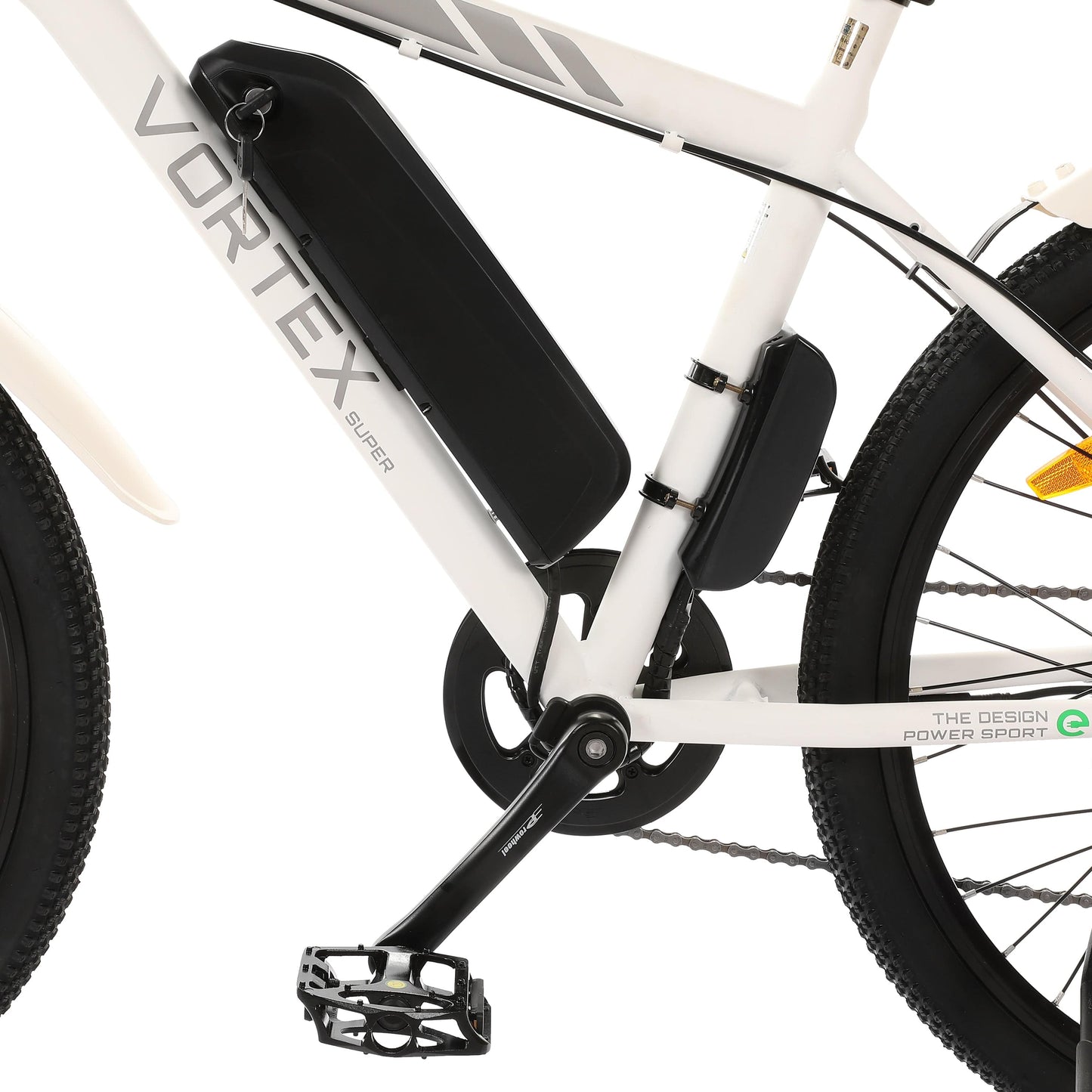 VORTEX Electric City Bike - White