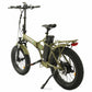 48v Fat Tire Folding Electric Bike - Matte Green