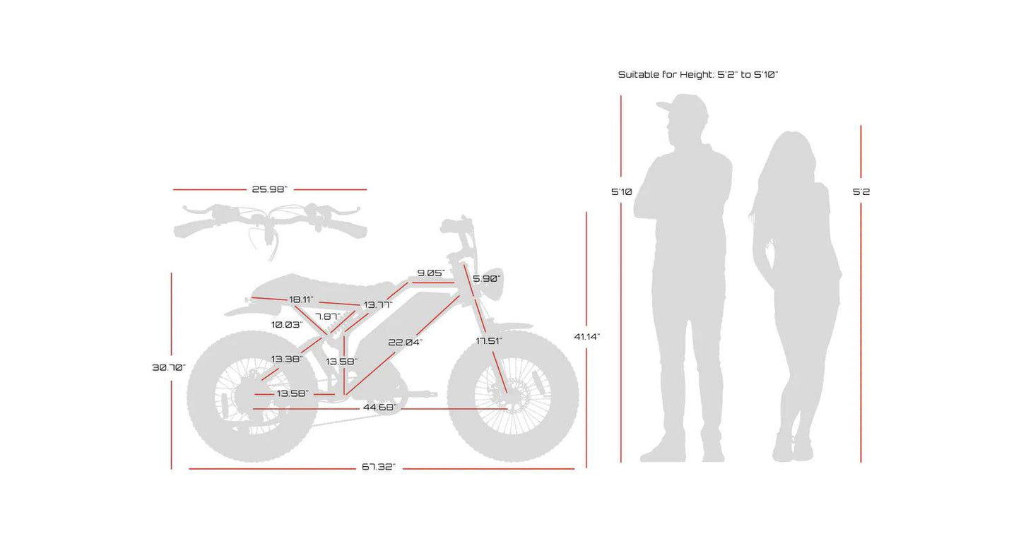 BULLET GT Moto Electric Bike - 28Ah Battery